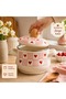 Heart-Shaped Enamel Mini Pot |   Cute Sauce Bowl & Presentation Pot with Lid |   Decorative Kitchen Product 12 cm - 2