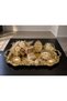 Luxury 6-Piece Gold Royal Model Stainless Steel Serving, Promise, Engagement, Tea, Coffee Presentation Tray with Handles - 2