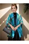 Silk scarf 90cm square women's hair/sleep headwrap. - 2