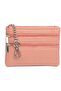 Women's wallet chestnut brown with key ring. - 4
