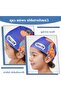 Cute swim caps for kids, 2-pack, elastic polyester printed with fun patterns and cartoon characters. - 4