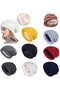 Women's winter hat dark grey 22x22cm knit ski satin lined. - 4