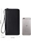 Women's large capacity RFID wallet black. - 4