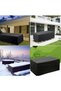 Black garden furniture cover, 220*120*75 cm, table and chair protective waterproof, windproof, UV resistant, cold made of Oxford cloth - 2