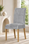 Luxury Six-Piece Chair Cover Set Gray