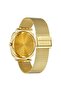 Men's Gold Stainless Steel Watch, Black Dial | Trn-Ss45g - 4