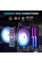 Z4Pro Mist 120mm ARGB CPU Air Cooler, ARGB PWM, 200W TDP, 4x6mm Heatpipes,Intel/AMD, Black - 7