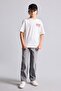 Overshirt Fit Crew Neck Back Printed Short Sleeve T-Shirt Boys I6497A826Hs - 2