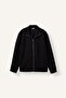 Regular Fit High Collar Zippered Twill Cardigan H4918Ax26Au