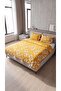100% Cotton Double Floral Lace-Up Duvet Cover Set 220X200 cm – 2 Patterned + 2 Plain White Pillowcases - 3