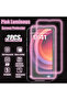 iPhone17 Pro Max High Definition 2 Pieces NNBILI 2Pcs Pink Glow-in-the-Dark HD Tempered Glass Screen