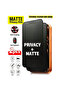 iPhone 16 Pro Max pet 2 Pieces black 2PCS Privacy Matte Frosted Ceramic Screen Protector For iPhone