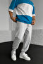 Men's Winter Fleece-Lined Comfortable Cut Sweatpants with Elastic Cuffs - 3