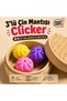 3-Pack Dumpling Clicker Chinese Dumplings – Steam Dumplings Stress Toy Fidget Desktop Figure – 3 Different Colors