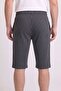 Men's Black and White Striped Combed Modal Capri - 4