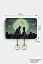 Batman Keychain, Key Hanger, Love Keychain, Shiny Plexiglass Wall Hanger - 5