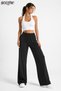 Women's Green Lycra Stretchy Comfortable Pants – High Waist Wide Leg Casual Loose Pants - 3