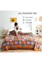 MSGKV Boho Throw Blanket 100% Cotton Blankets for Bed Couch 60'x80', Soft Fall Mexican Blanket Trave - 5