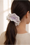 Point Patterned Lace Rubber Buckle Lilac