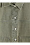 Shirt Collar Oversize Women's Jean Jacket - 7