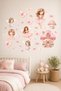 Fairy Girl Mushroom House Children's Room Wall Sticker Set, Baby Girl Room Decoration - 4