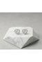 Elegant Design Sparkling Heart Figured Silver Color Stone Women's Stud Earrings - Stylish and Minimalist Gift Accessory - 4