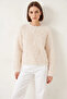 Women's Furry Oversize Cream Sweater