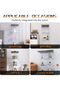 Beauty4U Black Glass Display Cabinet, 3-Shelf Curio Cabinet | Floor-Standing Showcase for Collectibles, Books, Decor, and Light Household Display; Includes Anti-Tip Hardware - 6