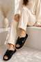 Women's House Slippers with Cross Straps, Hospitality Dowry Slippers, Eva Sole Slippers - 3