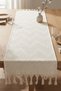 Zigzag Patterned Tasseled Tablecloth Decorative Living Room and Kitchen Table Runner - 3