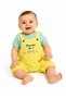 Sweet Baby Boy Salopet Set Short Jumpsuit and T-Shirt 2-Piece Summer Baby Set - 3