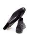 Black Color Laceless Genuine Leather Men's Boots - 2