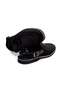 Black Color Laceless Genuine Velvet Men's Half Shoes - 2