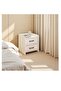 Bedside Table with 2 Drawers, Modern Nightstand for Bedroom | Simple Bedside Cabinet & Storage Side Table, End Table for Home (CT055) - 7
