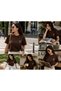Women's Arma Floral Embroidered Lycra Combed Cotton Short Sleeve T-Shirt - 7