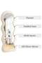 Wavy Shaped Full Length Dressing Mirror 70X170 CM Off White - 3