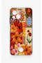 Reeder S23 Pro Max Compatible Orange Lily Patterned Silicone Case - 2