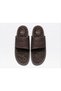 Size 41 Unisex Reflexology Relaxing, Acupuncture Massage Slippers Anti-Bacterial Leather Brown - 2