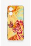 Realme 10 Compatible Tiger of the Sun Patterned Silicone Case - 2