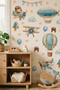 Children's Room Wall Sticker 103 Pieces Airplane Pilot Balloon Aviation Themed Wall Decal - 4