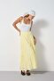 Women's Yellow Patchwork Voile Gypsy Long Skirt 31207 - 5