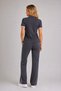 Women's Smoked Striped Polo Collar Modal Pique Double Sportswear Set Pants - 4