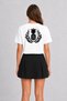 Unisex Weapon Style Pineapple Graphic T-Shirt - White - 3