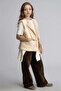 Double-Sided Plush Pocketed Quilted Vest for Girls A2438A823Au - 2