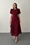 Burgundy Rose Dress