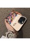 iPhone 15 Pro Compatible Silicone Edge Hard Back Case Couple Phone Case with Floral Pattern - 4
