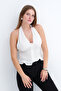 Halter Neck Buttoned Blouse A18600 - 2