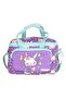Kids Green Purple Cute Rabbit Printed Girls' Two-Compartment School Lunch Bag - L7242-1 - 2