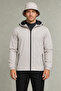 Men's Stone Removable Hooded Water and Wind Resistant Zippered Raincoat&Windbreaker - 2
