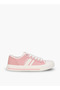 Girls Striped Lace-Up Ankle Sneakers - 3